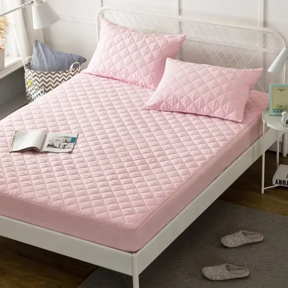 Housse de matelas matelassé coloré, imperméable et mobile