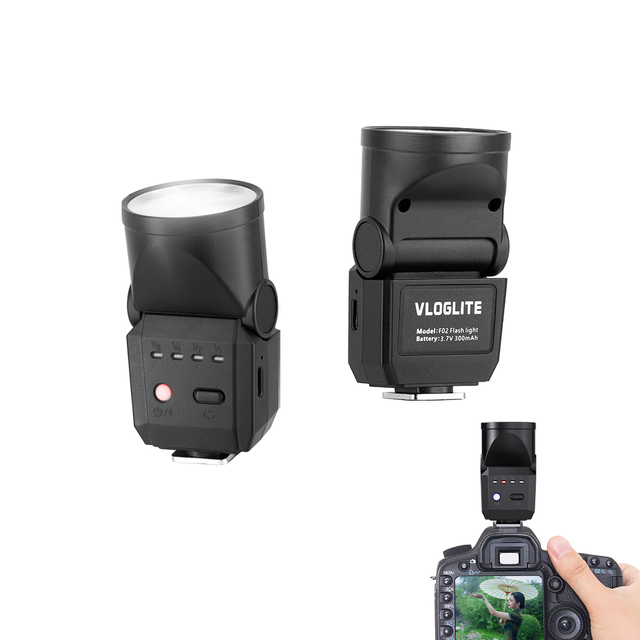 Vloglite F02 Mini Camera Flash Digital Photography Studio Universal Camera Speedlite Flash For Cameras