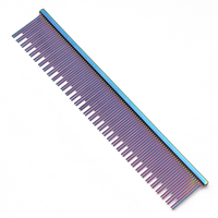 Professionnel 7815 fournitures de toilettage pour animaux de compagnie en acier inoxydable chien chat démêlage peigne poignée en cuivre pour le Massage des cheveux courts et longs