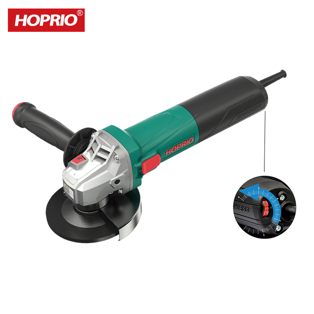 HOPRIO Industrial Grade 125mm Electric Angle Grinder with Brushless Motor 220V Heavy Duty