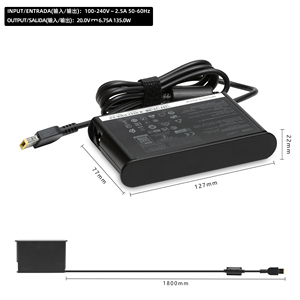 通用充电器多功能Gen <span class=keywords><strong>2</strong></span> USB引脚交流135W 20V 6.75A笔记本电脑充电器批发适用于ThinkPad T15p P15v P16 P16v - Product Image 6