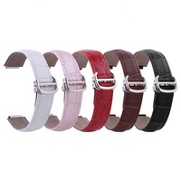 14*9mm 18*11mm 20*12mm Fermoir Déployant Bracelet de Montre en Cuir pour Montre Cartier Bleu Ballon