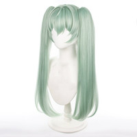 Vente en gros Perruque Corin Wickes 75cm de long vert clair synthétique Anime Halloween Party Zenless Zone Zero Game Cosplay Perruque de queues de cheval