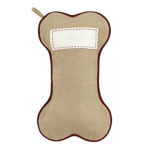 Nouvelles chaussettes de Noël pour le commerce extérieur, sacs cadeaux, articles de décoration d'ambiance, chaussettes en jute en forme d'os de chien pour - Product Image 4