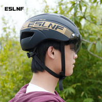 Casque de vélo respirant EPS DUAL SPORT avec lunettes magnétiques pour un usage unisexe