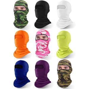 FOXA Balaclava Cache-cou intégral 9 pièces unisexe adulte protection UV rafraîchissant couleurs unies camouflage - Product Image 1