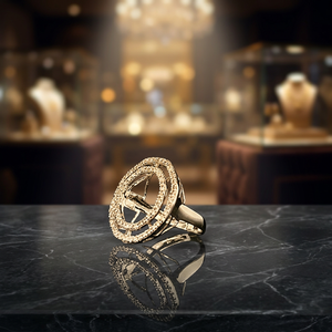 แหวนหมั้นเพชรแท้คุณภาพสูง ทองคำขาว 18KT น้ำหนัก 1.50 กะรัต VVS รับรองโดย IGI ทรงบริลเลียนต์ ดีไซน์ทันสมัย สำหรับผู้หญิง - Product Image 1