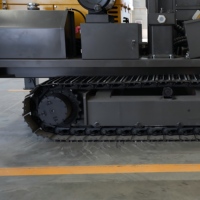 Foreuse hydraulique sur chenilles YJC300 pour puits d'eau, profondeur 300m, moteur Yuchai 85kW, machine de forage DTH, pompe et moteur pour roches dures