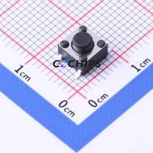 TSD003B05015A80 Tactile Switch SMD-4P,6x6mm Switch Round Button 1.5N Vertical Mount 6mm - Product Image 1