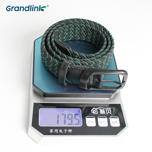 Ceinture tissée décontractée à la mode personnalisée en usine ceinture tressée en tissu tricoté pour hommes ceinture à l'aiguille élastique pour adulte - Product Image 6