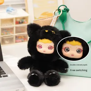 Nieuwe Kawaii Dieren Vinyl Gezicht Pluche Pop Cartoon 8 Inch Zachte Gevulde Pinguïn Dinosaurus Pluche Vinyl Speelgoed - Product Image 4