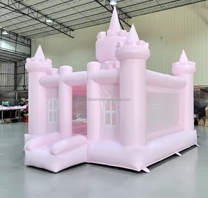 Château gonflable de qualité commerciale Pink Princess, château gonflable pour événements et locations - Product Image 4