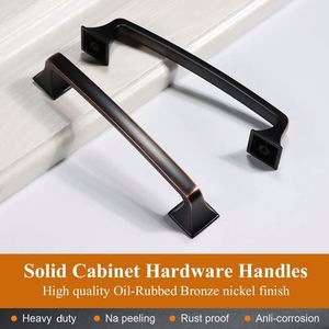 Tiradores de Muebles WEKIS de Diseño Moderno, Perillas de Cocina de Aleación de Zinc con Revestimiento Negro Clásico para Cajones - Product Image 6