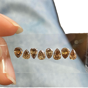 Diamante Cultivado en Laboratorio con Certificación IGI, Color Marrón Fantasía, 1 Quilate, Claridad VVS/VS, Corte Pera, Color Fantasía, CVD/HPHT - Product Image 1