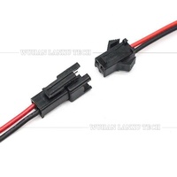 2 3 4 Pin SM 2.54mm konektor laki-laki ke perempuan kabel perakitan soket untuk GPS lampu LED