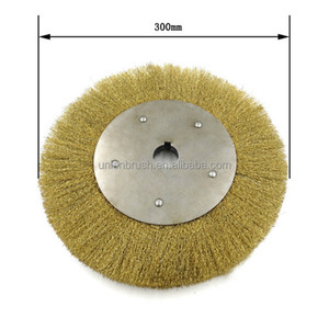 Nouvelle <span class=keywords><strong>brosse</strong></span> personnalisée <span class=keywords><strong>pour</strong></span> le polissage des mauvaises herbes de jardin avec roue en fil d'acier - Product Image 1