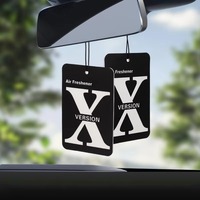 Désodorisant de voiture en papier longue durée à suspendre, carte parfumée, désodorisant automobile avec logo personnalisé pour l'intérieur du véhicule