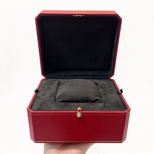 Boîte de rangement pour montre en cuir de luxe, personnalisable, coffret cadeau pour homme, boîte à montre de haute qualité, ensemble complet avec sac, carte et livret. - Product Image 2