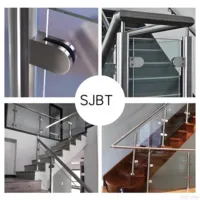 SJBT Balustrades sans cadre en verre premium et acier inoxydable 304 de haute qualité, design contemporain pour balcon extérieur, installation DIY
