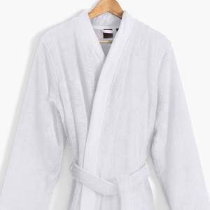 Peignoirs d'hôtel blancs confortables de haute qualité les plus vendus 100% coton - Product Image 2