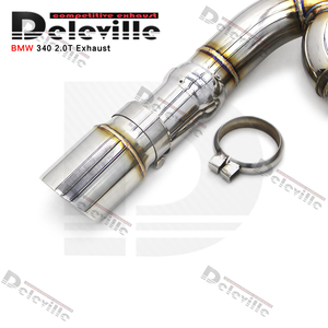 Deleville 304 thép không gỉ catback ống xả cho BMW B58 F30 340/340i F36 440/440i 3.0T Van điều khiển <span class=keywords><strong>muffler</strong></span> - Product Image 5