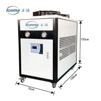 Refroidisseur d'eau industriel Commercial 120L R220/R404A/R507, Machine de refroidissement pour l'impression/médical/soudure/emballage