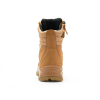 Bottes de travail anti-perforation L605.OEM à coupe haute avec fermeture éclair latérale, chaussures de sécurité minières à embout d'acier pour l'Australie