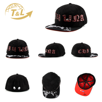 4UGEAR Gorras Personalizadas Unisex de Gamuza Negra 100% Algodón, Gorras de Béisbol Ajustables de 6 Paneles con Cierre a Presión, Gorras de Hip Hop con Logotipo Personalizado 4U, Gorras al por Mayor