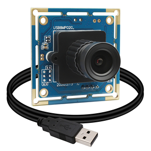 ELP alta definición 8 megapíxeles CMOS IMX179 <span class=keywords><strong>Sensor</strong></span> de Color 8MP Mini módulo de cámara USB UVC Plug Play con lente de 3,6mm reemplazable - Product Image 1