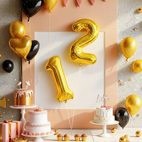 Ballon en feuille d'aluminium doré de 32 pouces Miaosenfang, haute qualité, épais, pour fêtes, anniversaires, remises de diplômes, décorations de bonnes fêtes
