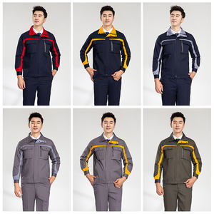 Conjunto de Uniforme de Trabajo de Chaqueta y Pantalones de Primavera Directo de Fábrica, Logotipo Personalizado, Traje de Construcción, Overoles, <span class=keywords><strong>Ropa</strong></span> de Reparación de Automóviles, <span class=keywords><strong>Ropa</strong></span> de Trabajo - Product Image 2