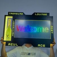 App Programmable Led Affichage Numérique Message Panneau D'affichage Discothèque Vip Champagne Bouteille Service Signe Présentateur Led Message Board