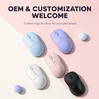 M278 Mouse Isi Ulang Dual Mode 2.4GHz Bluetooth 5.2 Ergonomis Senyap Tombol Bertekstur Anti Selip 500mAh Tipe C OEM ODM