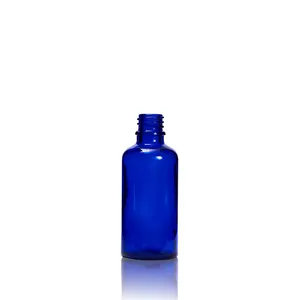 Botol penitis kaca biru 50ml kemasan Advantrio
