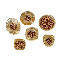 Neuer Europäisch-Amerikanischer Stil Verstellbarer Offener Ring für Frauen Markantes Nischen-Design Hochwertiges Stück mit Leopardenmuster
