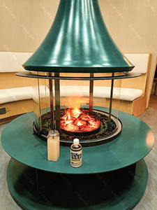 Chimenea Circular Central <span class=keywords><strong>de</strong></span> <span class=keywords><strong>Diseño</strong></span> Moderno para Vestíbulo Comercial, Decorativa, <span class=keywords><strong>de</strong></span> Interior, <span class=keywords><strong>de</strong></span> <span class=keywords><strong>Leña</strong></span> y Gas Natural, a Gran Escala, Personalizada, <span class=keywords><strong>de</strong></span> la Marca CRUISE - Product Image 6