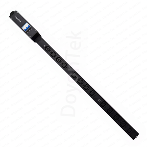 PDU Métallique Vertical Intelligent à Surveillance à Distance Monophasé/Triphasé 100A IEC C19 C13, 12 Ports, Longueur OEM - Product Image 1