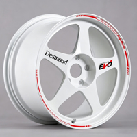 Llantas de Aleación Forjadas Ligeras JDM Clásicas de 5 Radios, Blanco Brillante, 17 18 19 Pulgadas, 5x114.3, Monobloque, para Honda Civic Fit