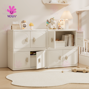 Base ampliada Ideas de almacenamiento para habitación de niños Muebles Niños Estante de almacenamiento Organizador Gabinete de almacenamiento de Juguetes - Product Image 1