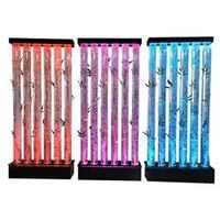 Lampe à bulles d'eau en acrylique à LED colorées changeantes, panneau mobile contemporain, toile de fond imprimée pour mariage