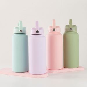 Bouteille d'eau isotherme en acier inoxydable transparente en gros, petite taille, avec infuseur à thé, idéale pour l'école, les filles et la salle de sport - Product Image 2