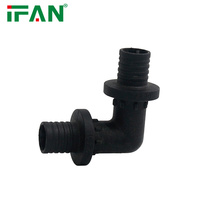 Pabrik Fitting Pipa IFAN PPSU PEX Fitting Aksial 16-32mm Warna Hitam Tee Elbow Socket Plastik Fitting PPSU