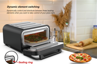 Grille-pain électriques professionnels, fours à pizza, 1700w, four à pizza moderne pour la maison