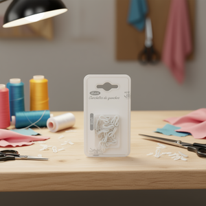 Ilan Chiusure a Gancio 15mm 6 Pezzi, Bottoni a Pressione in Nylon Bianco - Product Image 2