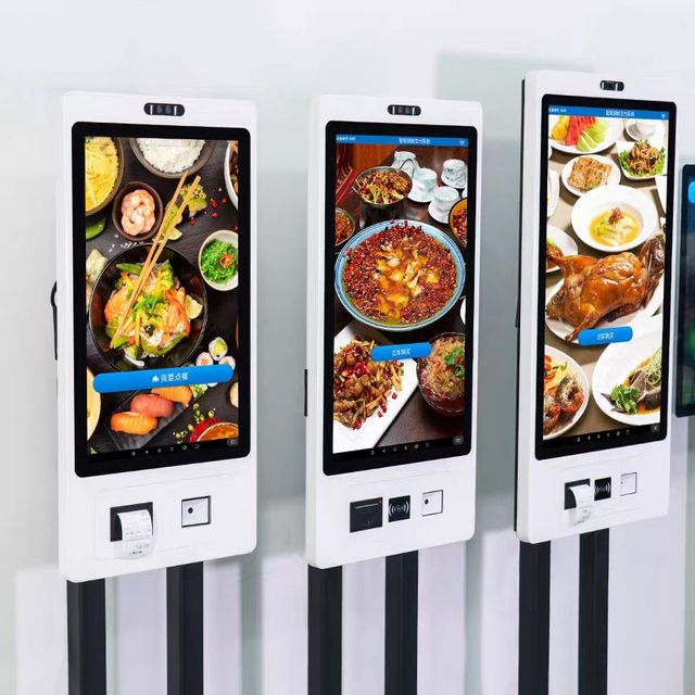 Factory Certification Self Service Ordering Queue Printing Touch Screen Kiosk Machine with Qr Payment