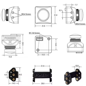 Kamera Analog Foxeer Toothless 2 Mini 1200TVL dengan Sensor 1/2 inci Super HDR dan Starlight untuk Aksesoris Drone RC ZLD - Product Image 4