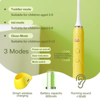AI Voice Bone Reduction Smart Wireless Technology Factory Supplier 31000 Vibrations 3 Modes pour bébés Cartoon Help Oral Care