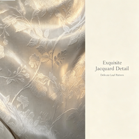 Rideau semi-transparent en jacquard à motif de feuilles naturelles, filtre de lumière douce, draperie de fenêtre sur mesure pour la décoration de la maison, de la villa, de l'hôtel, de la chambre d'hôtes
