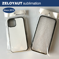 Sarung ponsel sublimasi TPU + PC untuk iphone, semua model tekan panas lembar plastik PET kosong pengisian nirkabel penutup ponsel tersedia