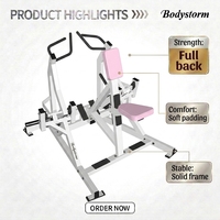 Máquina de remo isolateral profesional multifuncional para gimnasio, equipo de fitness con tubo de acero Q195, seguridad para culturismo